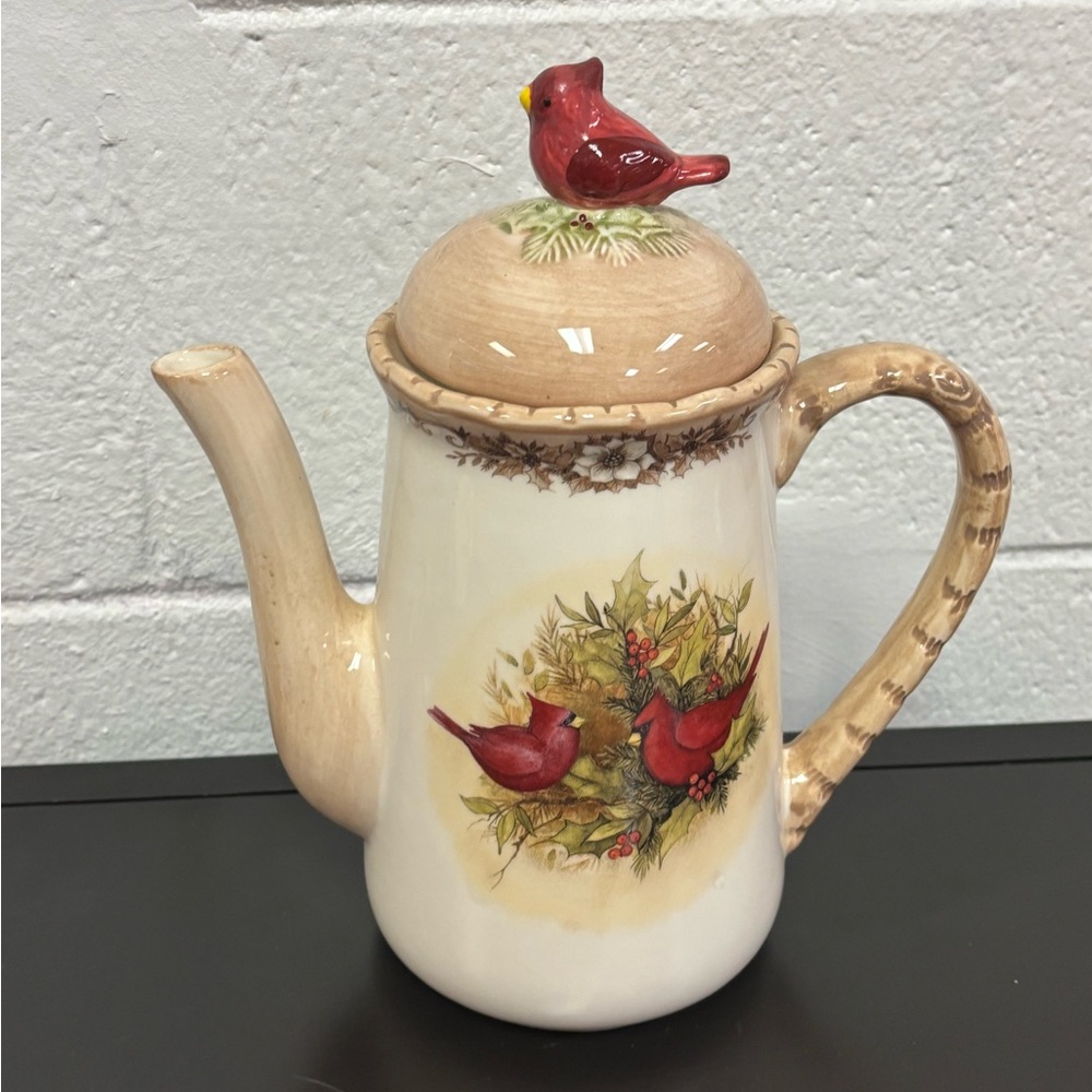 Cracker Barrel Cardinal Teapot